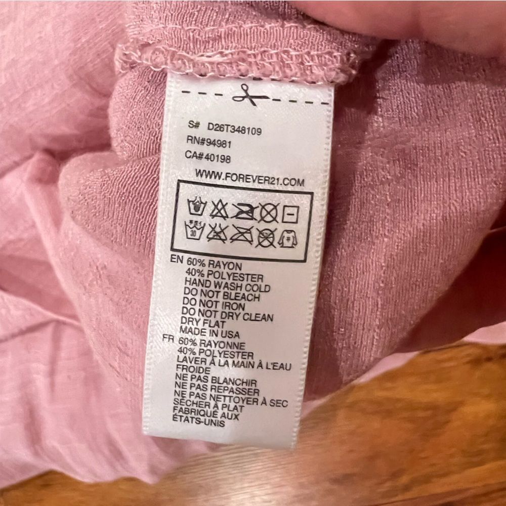 Forever 21 Pink ruffle tank - Picture 5 of 5